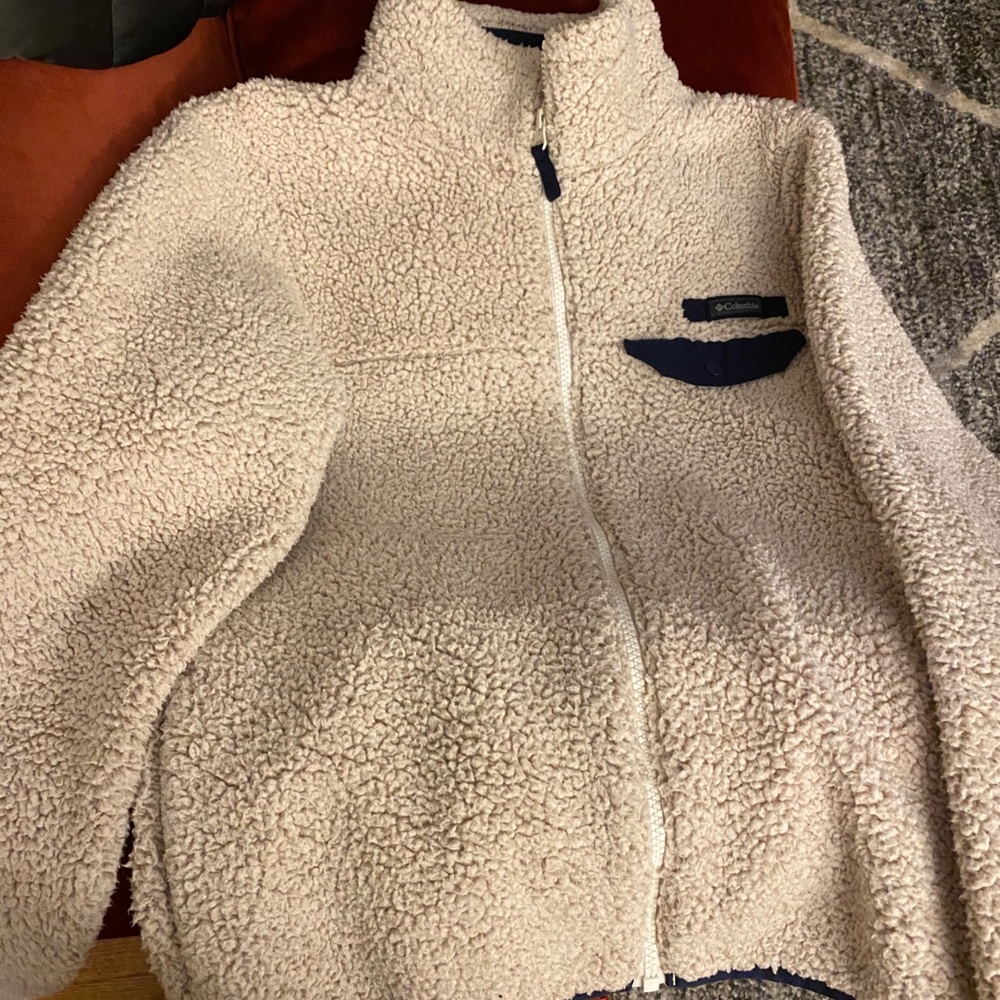 Columbia Sherpa Zip Jacket Size Small like new